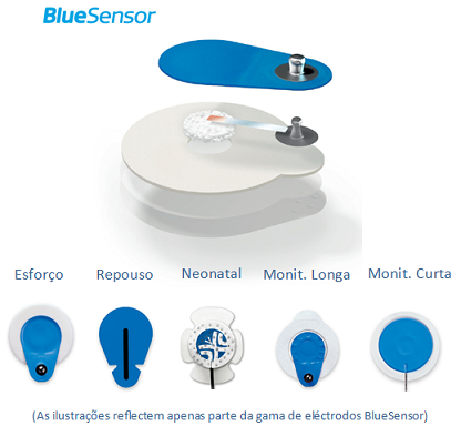 Electrodos de ECG Blue Sensor